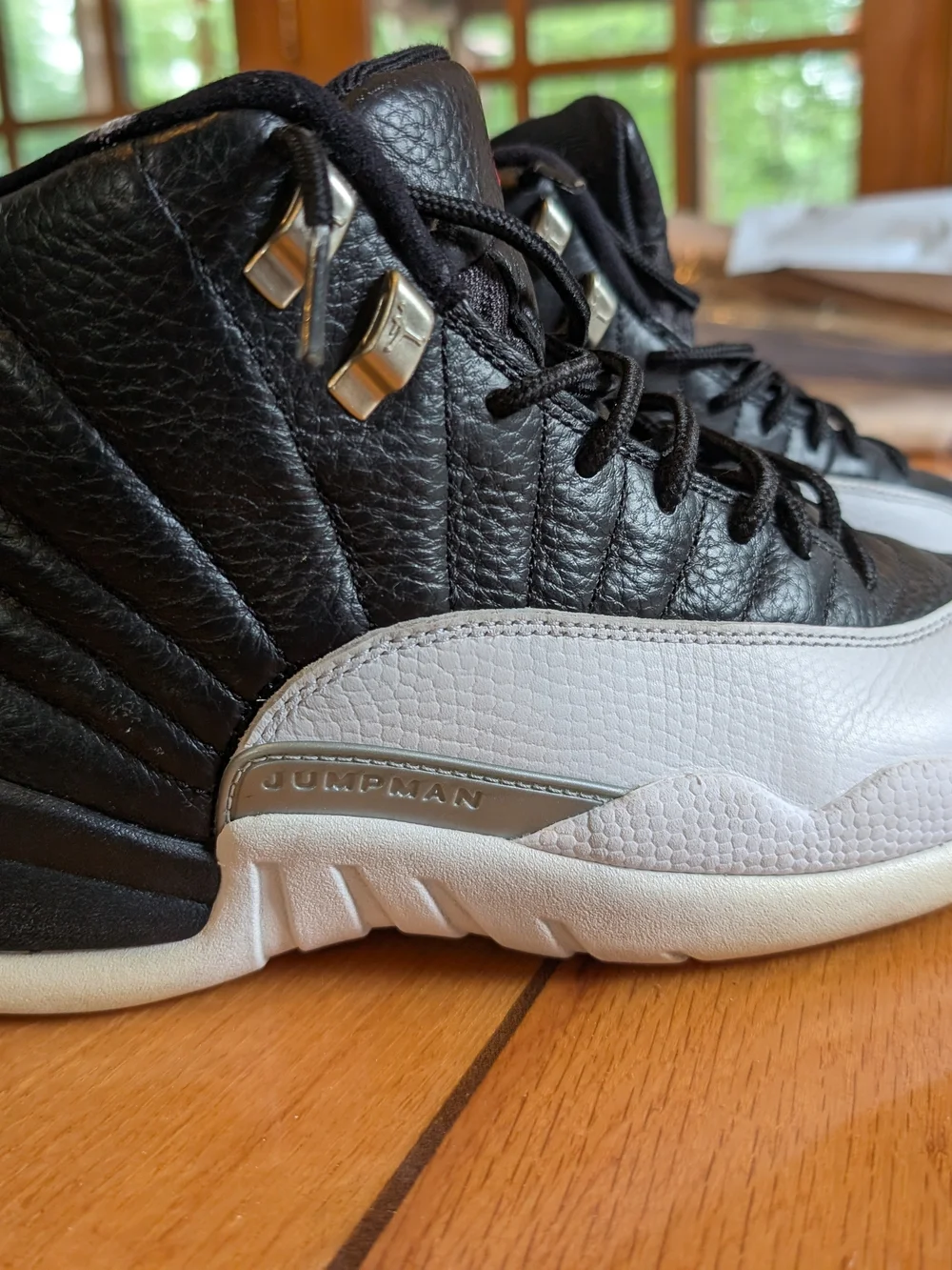 Air Jordan 12 Retro Black/White Men’s Basketball Shoes Size 9